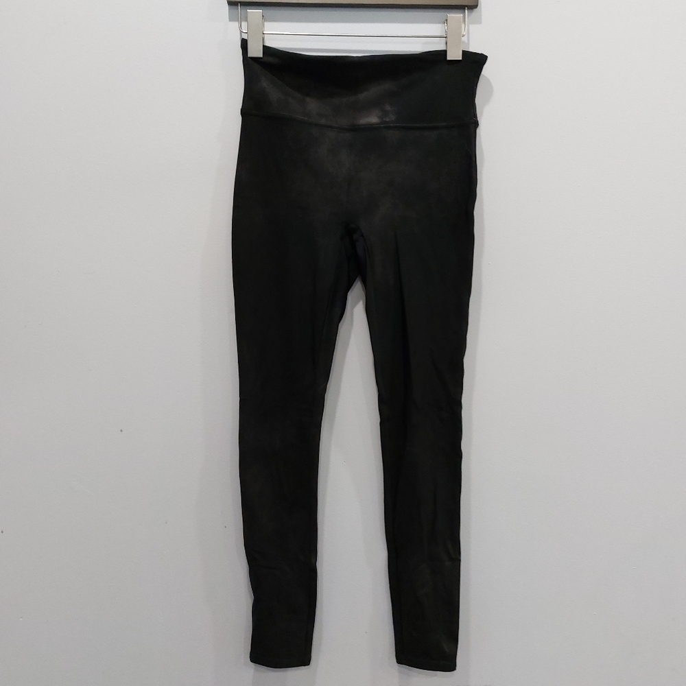 Spanx Black Faux Leather Leggings